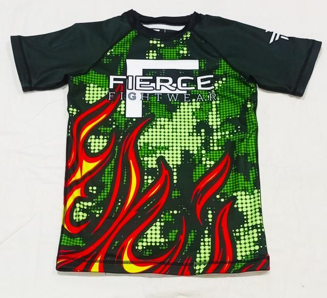 INFERNO CAMO BJJ No Gi Set - Rash Guard and Shorts - Adult