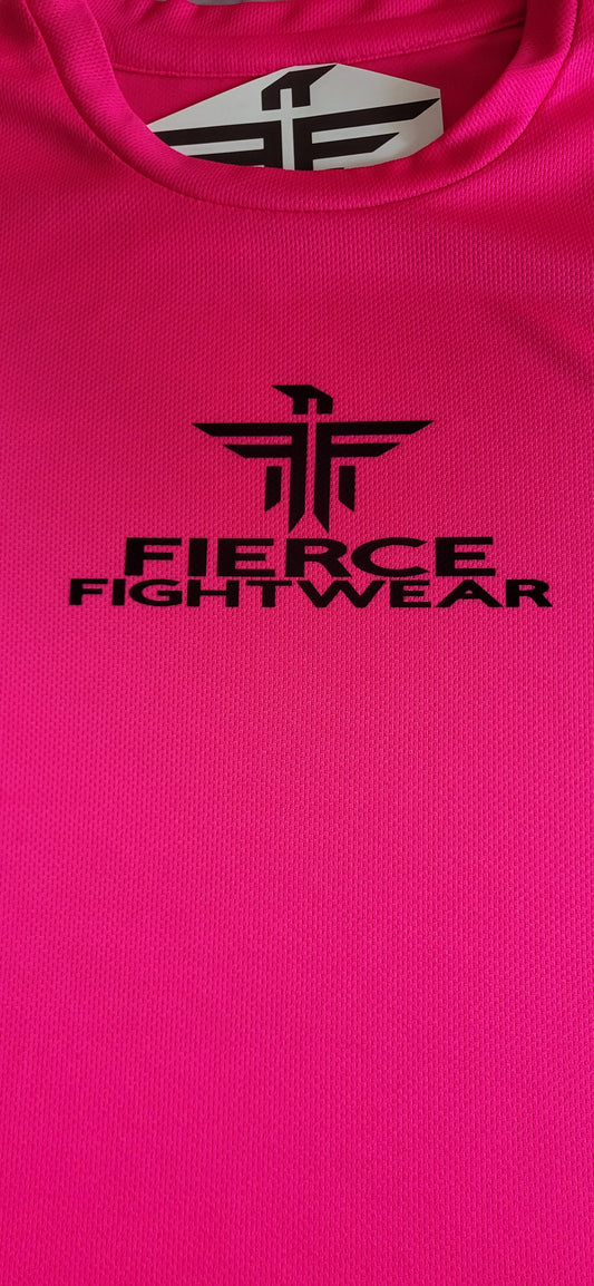 Kids Training T-shirt Chest logo Pink