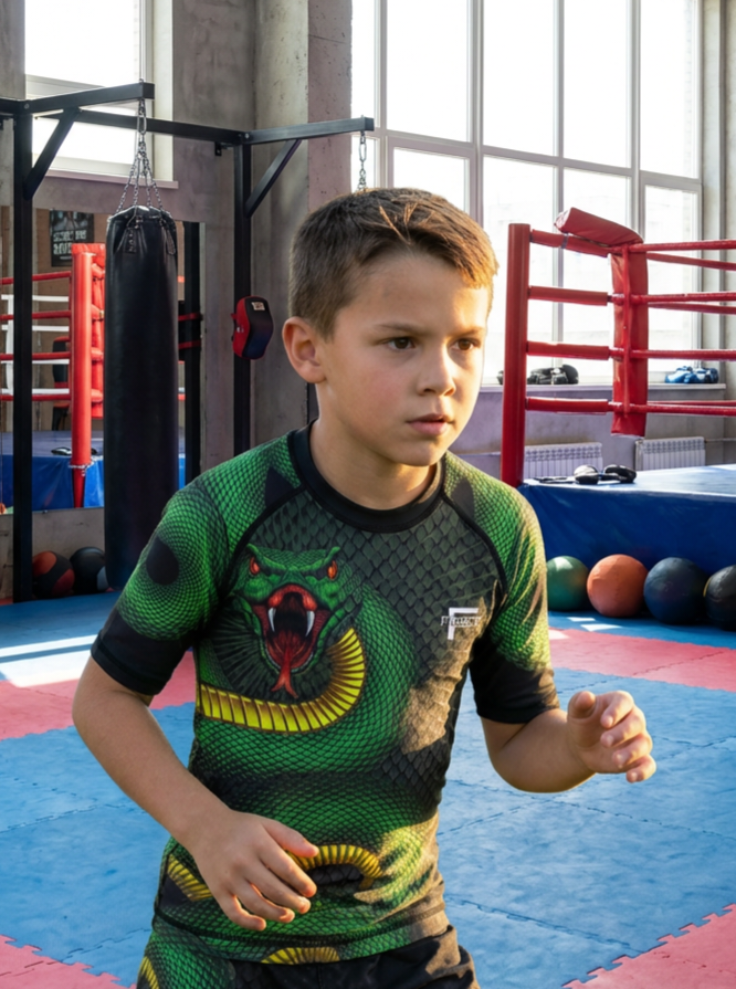 Kids Snake Range Rash Guard